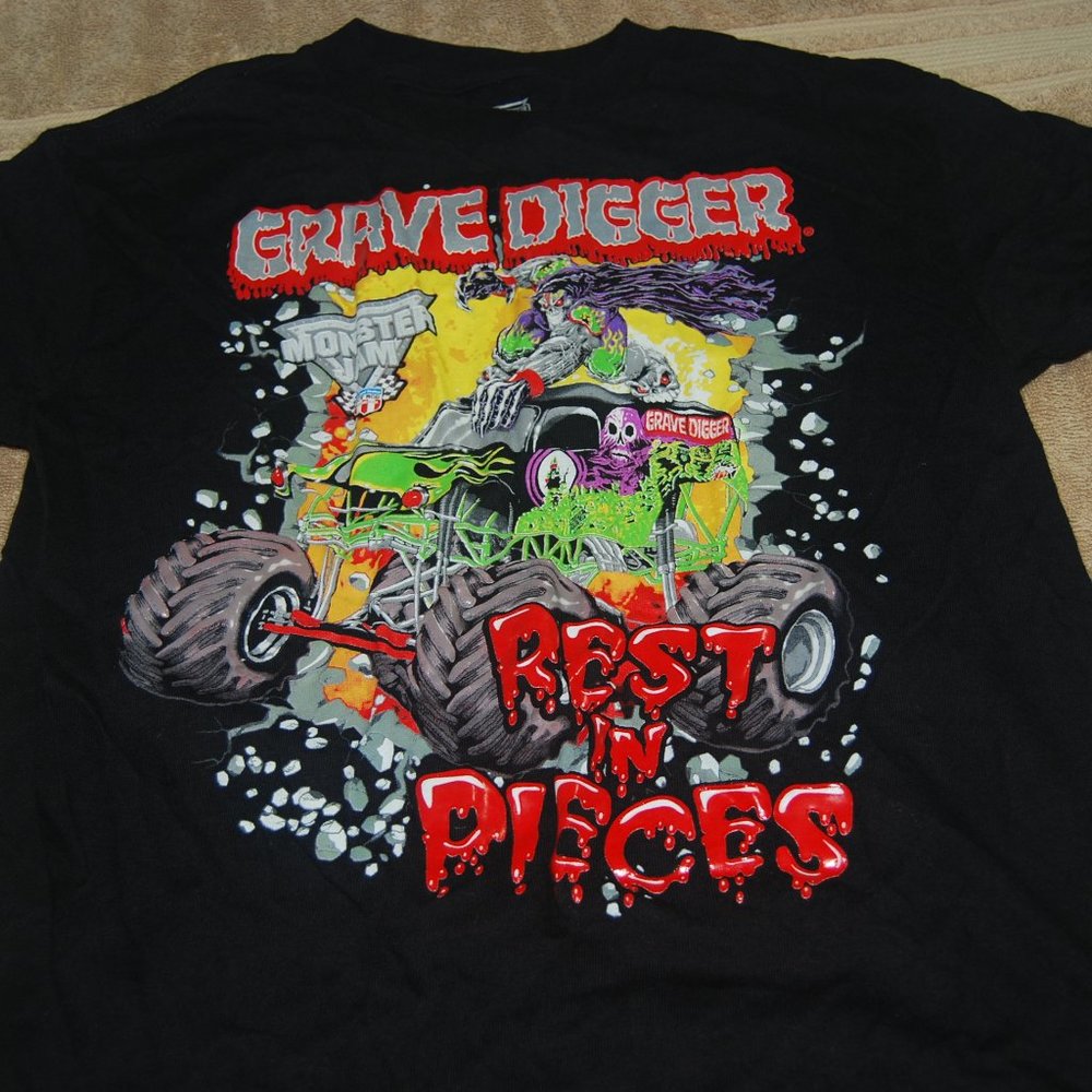 2014 Monster Jam Grave Digger Kids T-shirt 14/16